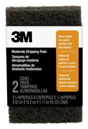 3M™ Heavy Duty Stripping Pads 10112NA, 3 3/4 in x 6 in x 7/16 in