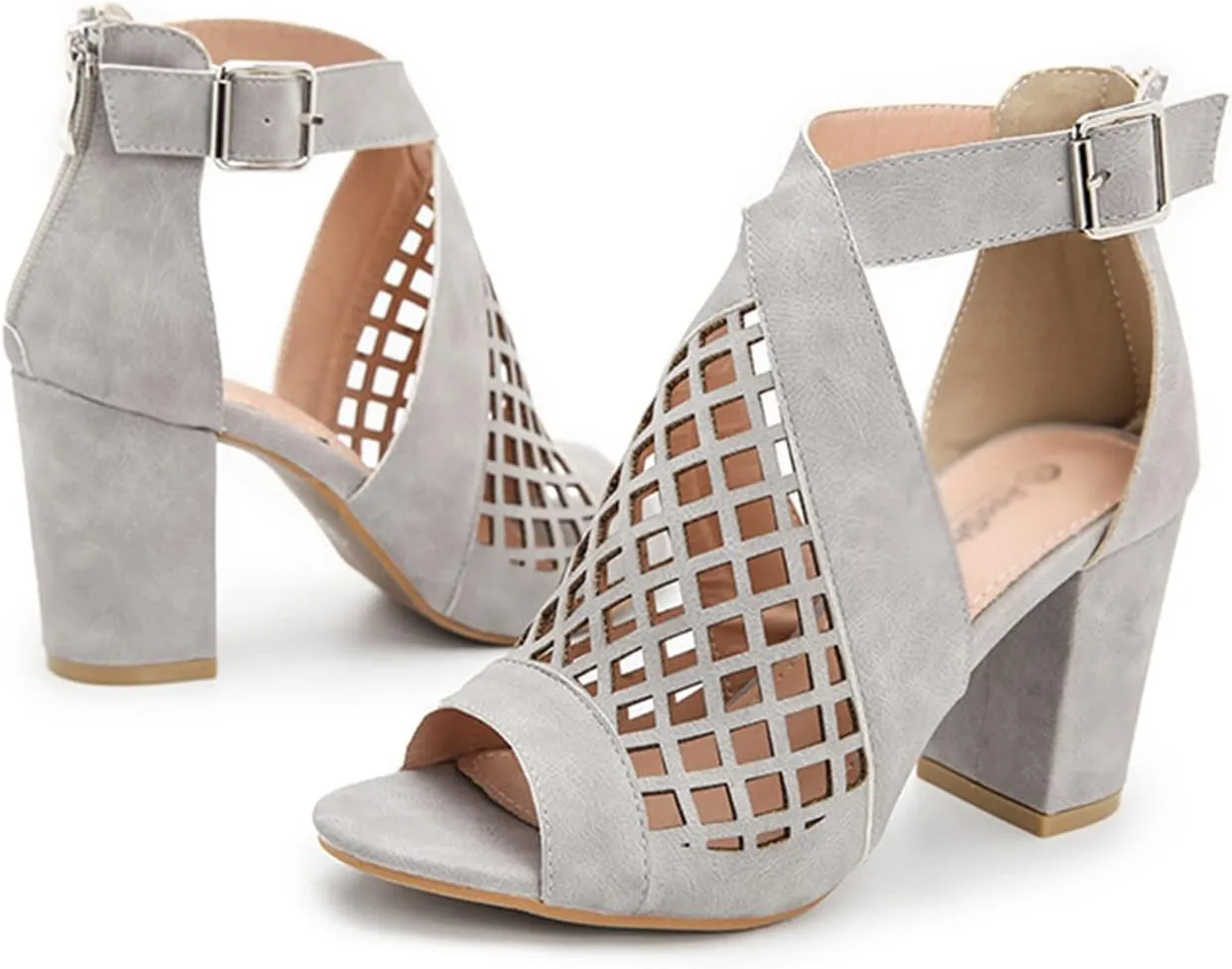 ADMLZQQ Sandals Chunky Heels Peep Toe High Heel Sandals Pump Shoes for Bride Wedding Party Evening Banquet