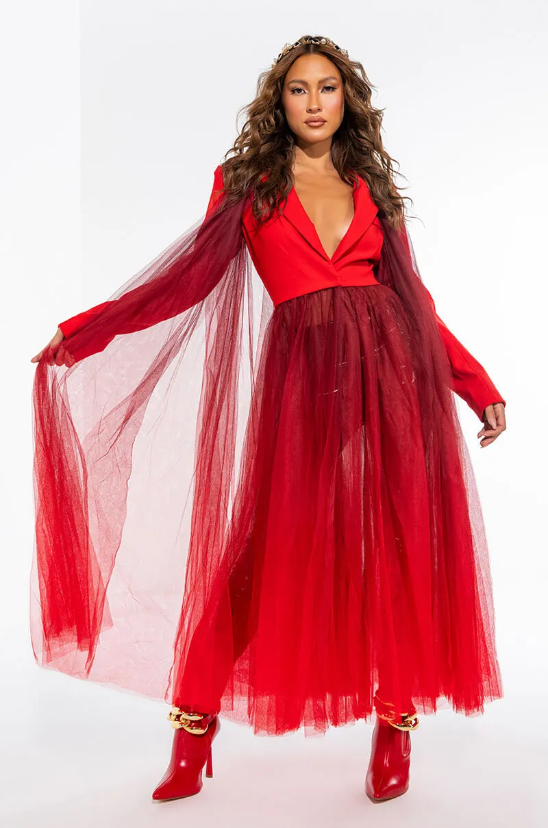 AVANT GARDE OMBRE TULLE TRENCH