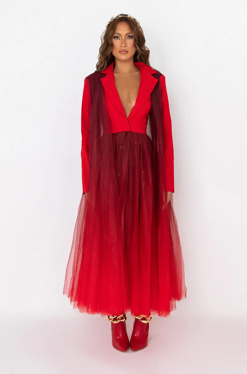 AVANT GARDE OMBRE TULLE TRENCH