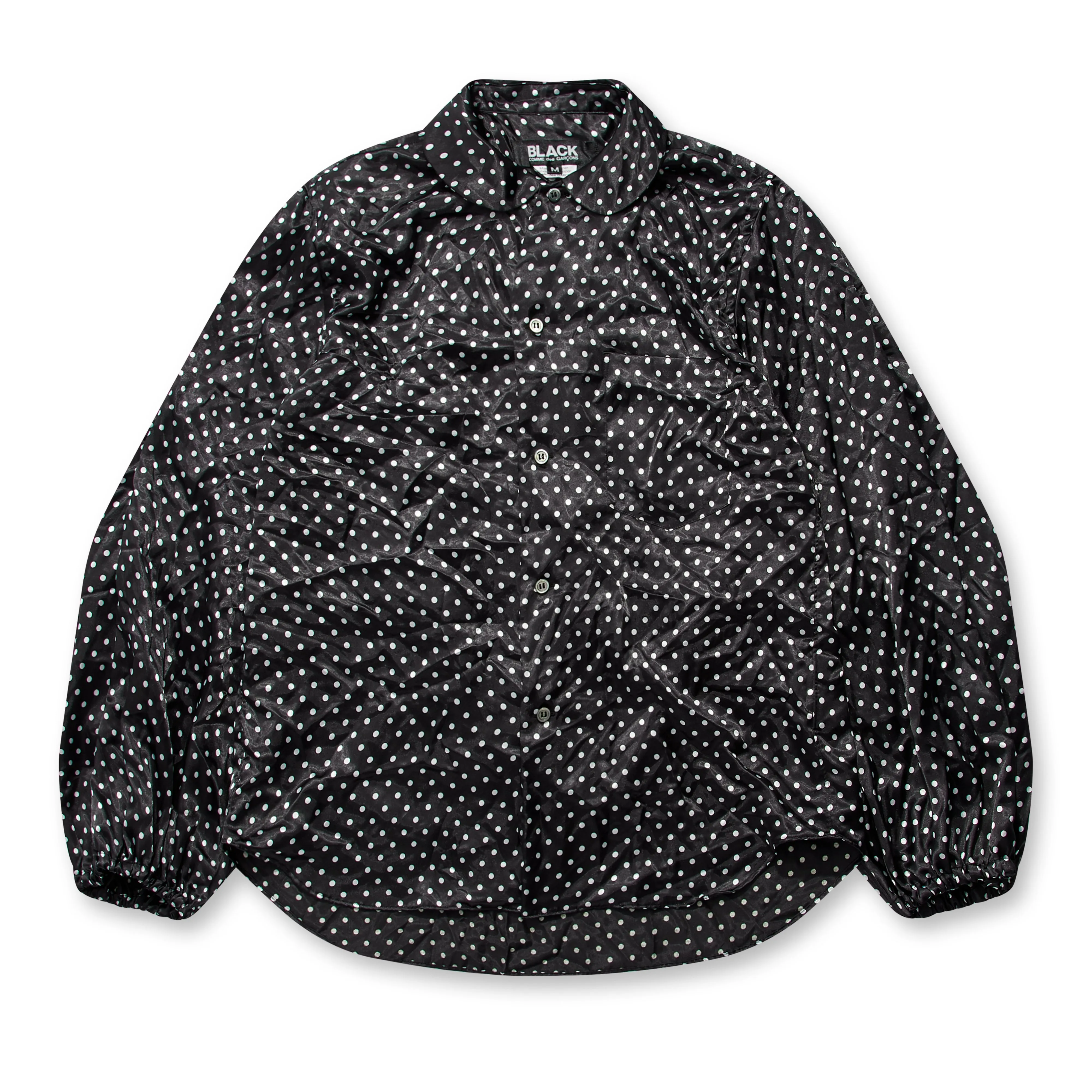 BLACK Comme des Garçons Satin Shirt Black/White)
