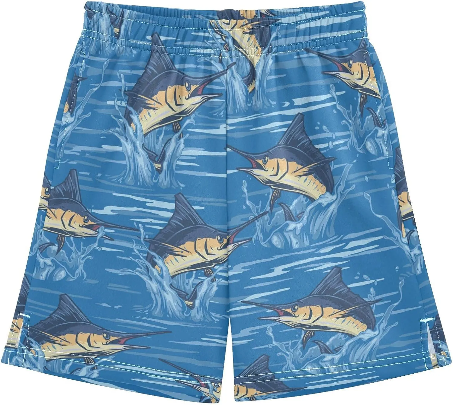 Boys Athletic Shorts Size 7-15 Boys' Casual Shorts with Pockets Elastic Waist Summer Kids Bottom for Sports Homewear