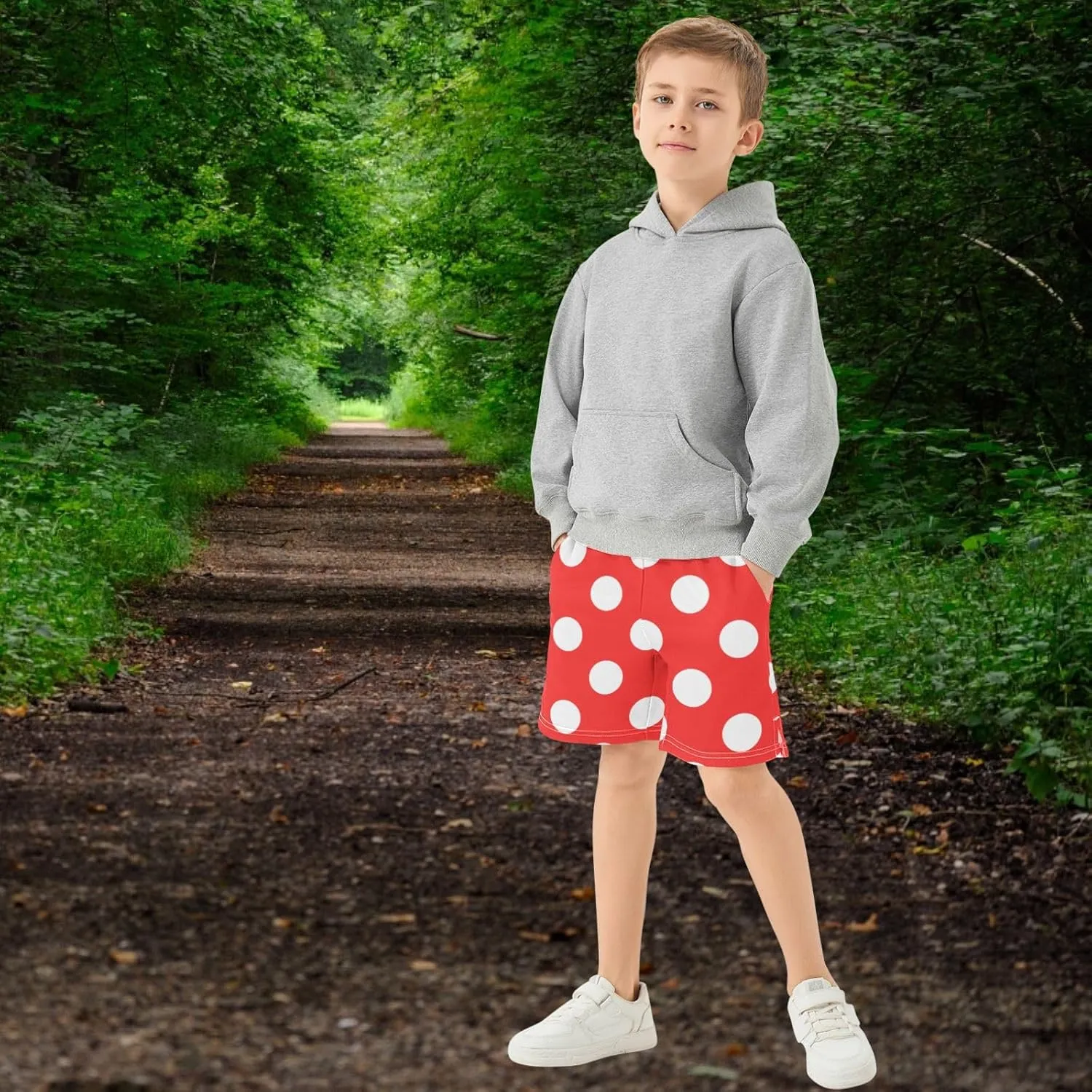 Boys Athletic Shorts Size 7-15 Boys' Casual Shorts with Pockets Elastic Waist Summer Kids Bottom for Sports Homewear