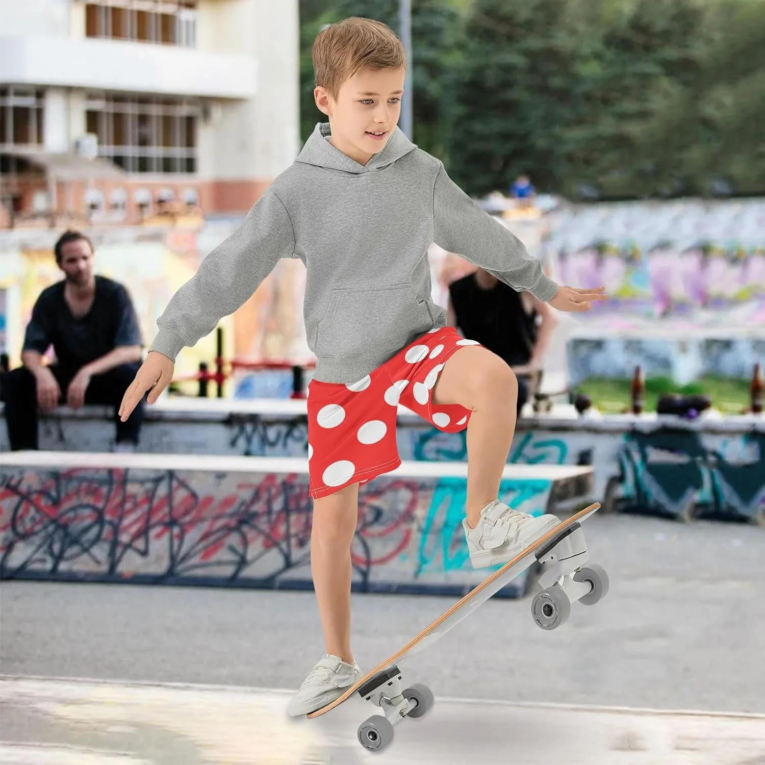 Boys Athletic Shorts Size 7-15 Boys' Casual Shorts with Pockets Elastic Waist Summer Kids Bottom for Sports Homewear