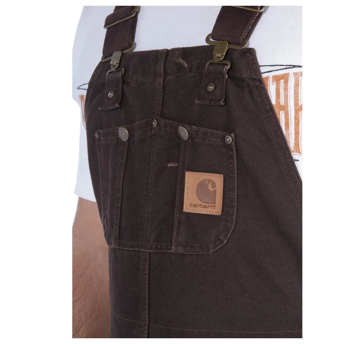 Carhartt&#x20;R06&#x20;Sandstone&#x20;Bib&#x20;Overall&#x20;-&#x20;Dark&#x20;Brown