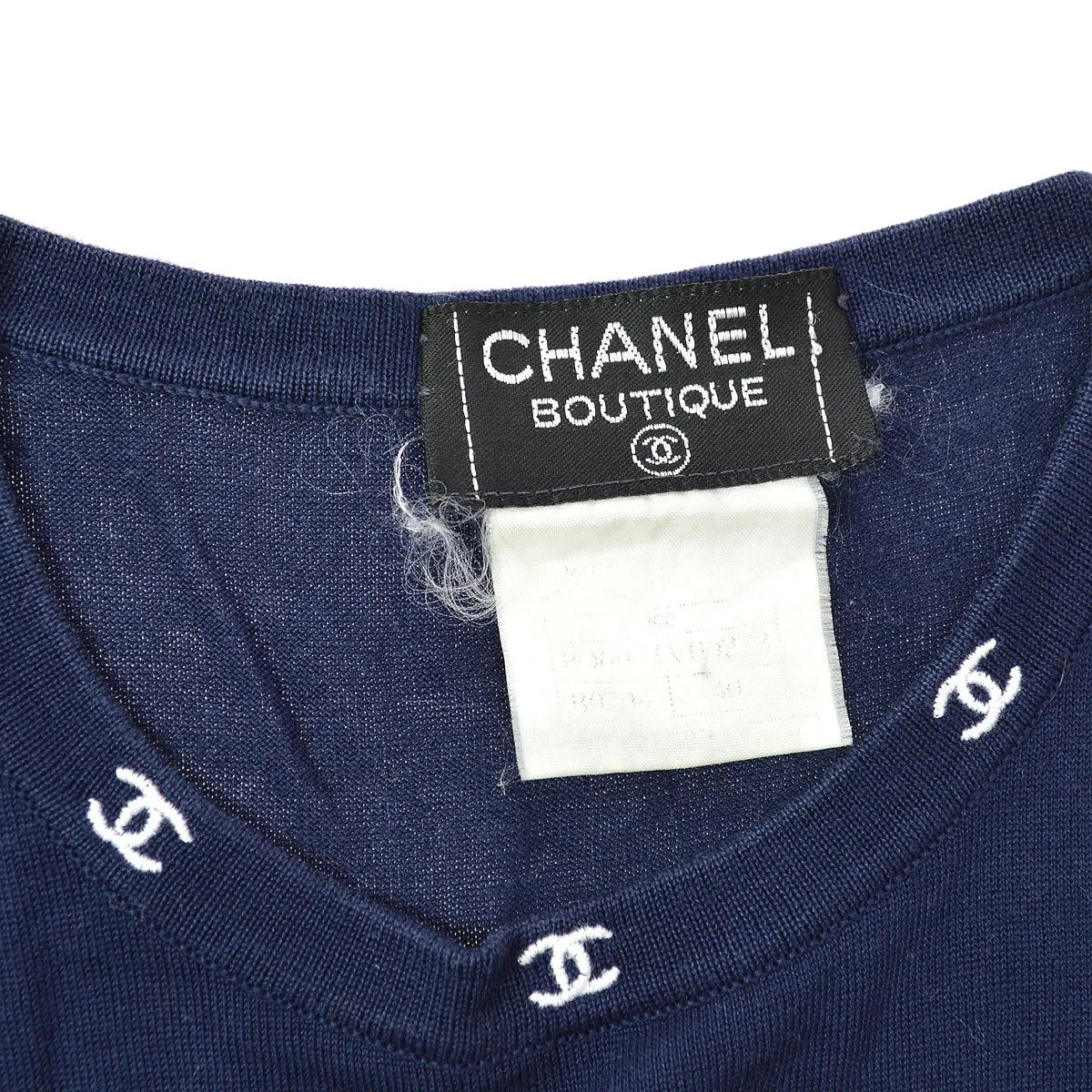 CHANEL CC embroidery knitted top #40