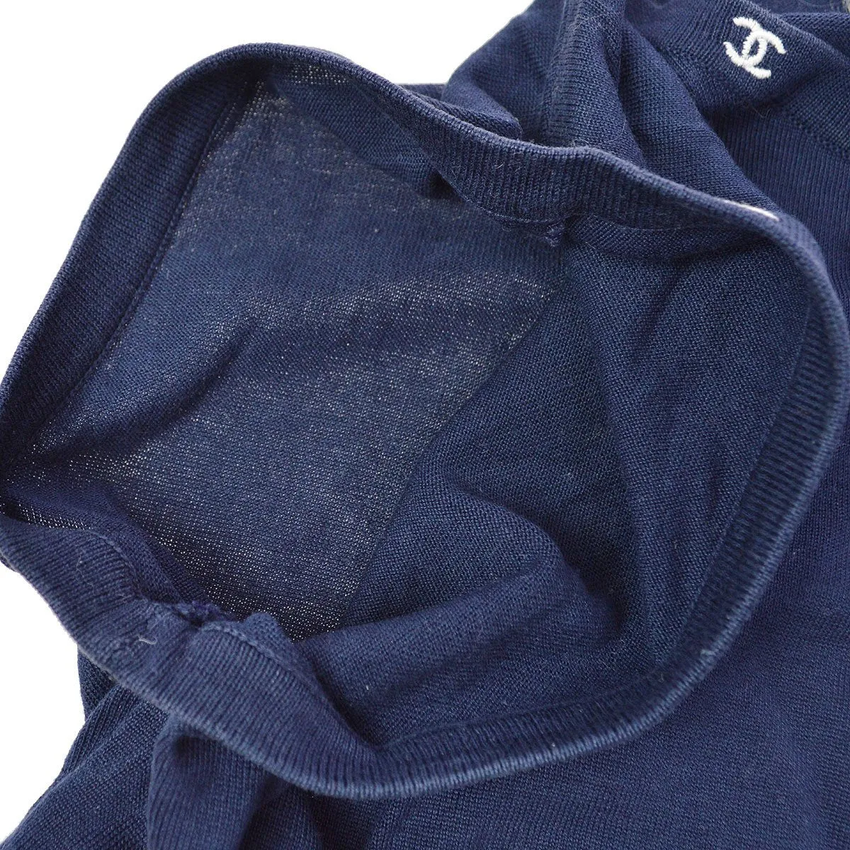 CHANEL CC embroidery knitted top #40
