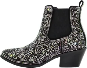 CIERWS Women's Embroidered Western Cowboy Boots Cowgirl Boots Knee High Medium Heel Chunky Heel Classic Retro Boots