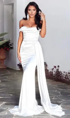 Different Whites Evening Dress