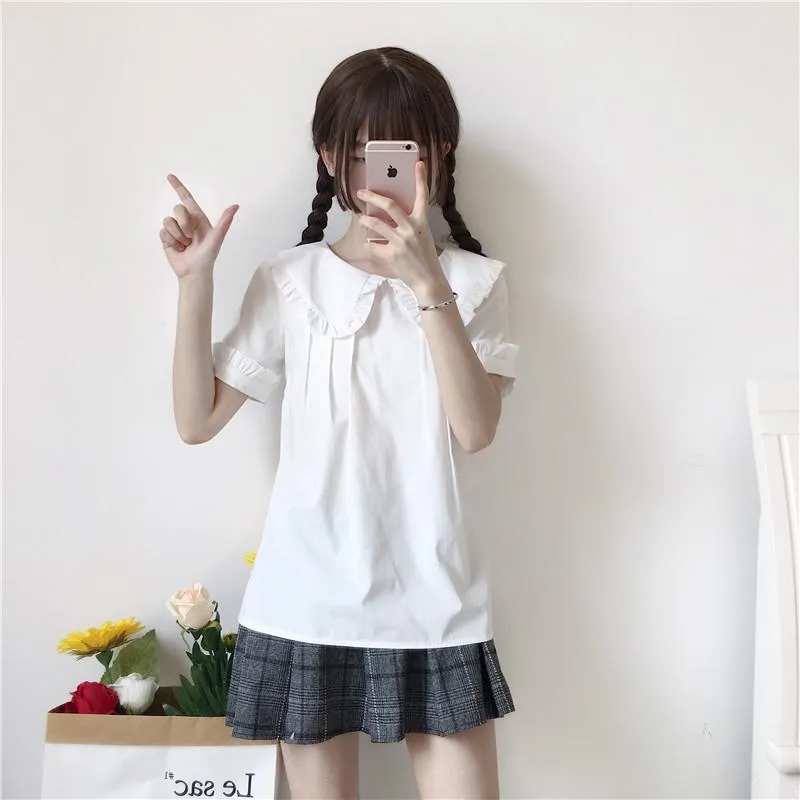 Harajuku Peter Pan Collar Shirt