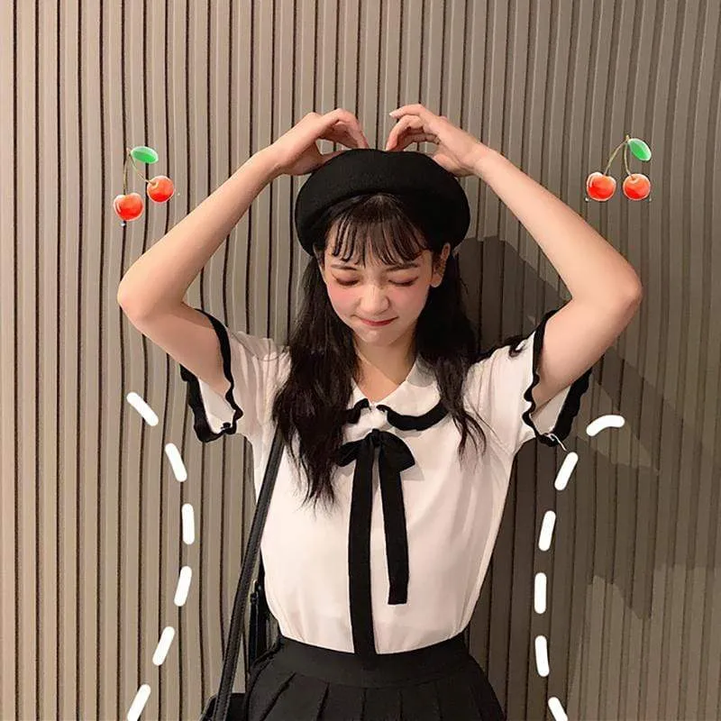Harajuku Peter Pan Collar Shirt