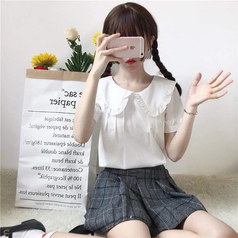 Harajuku Peter Pan Collar Shirt