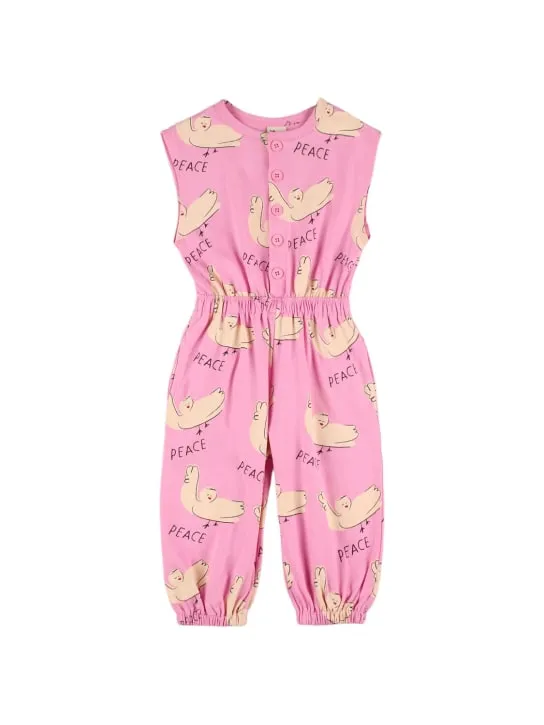 Jellymallow   Printed cotton overalls 