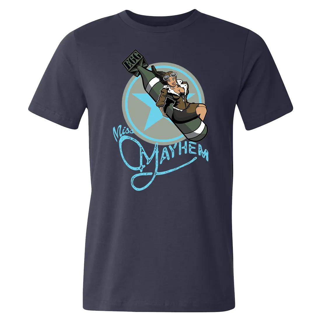 Miss Mayhem Nose Art Men's Tee