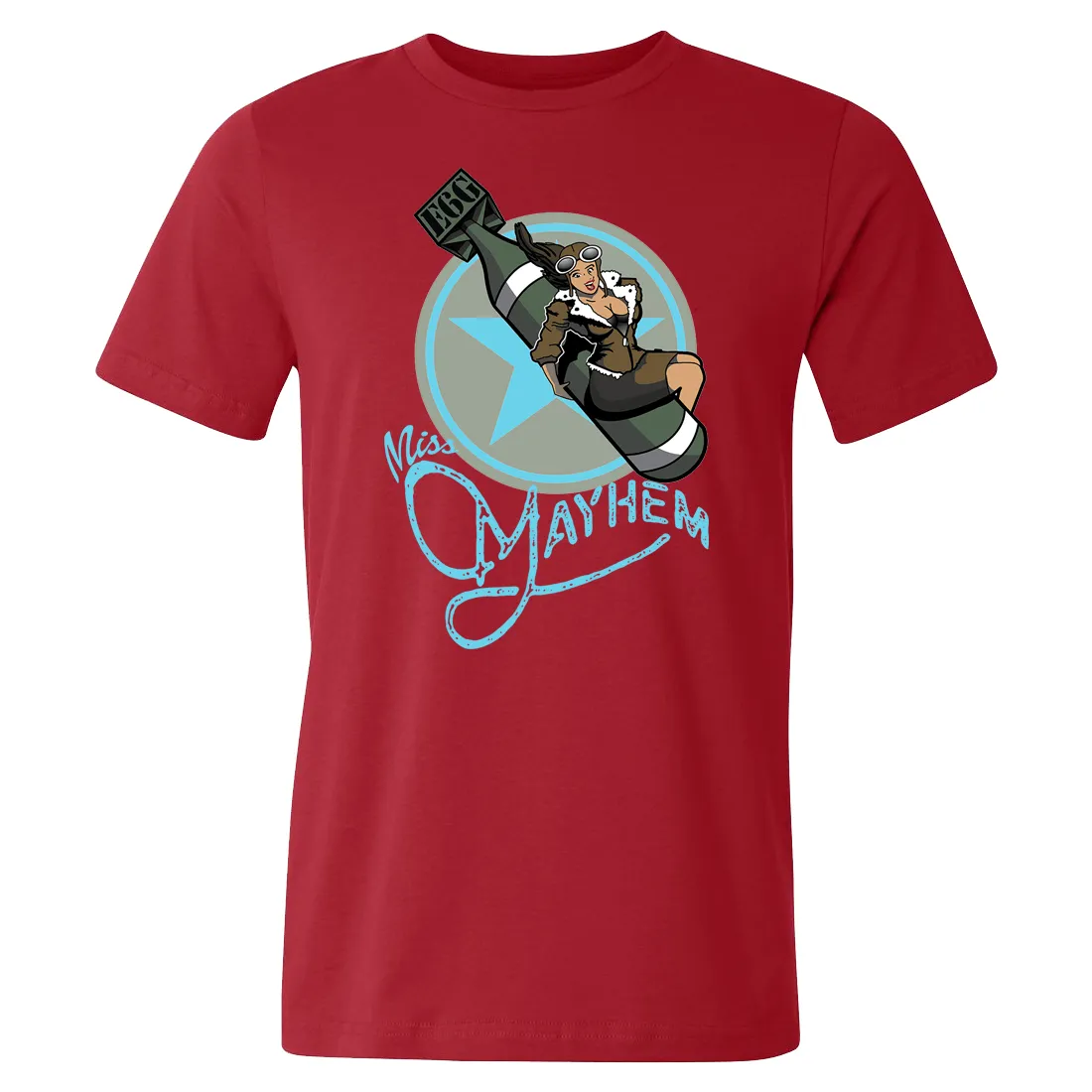 Miss Mayhem Nose Art Men's Tee