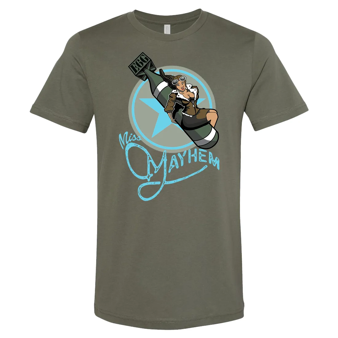 Miss Mayhem Nose Art Men's Tee