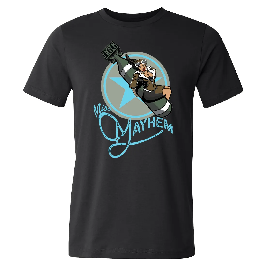 Miss Mayhem Nose Art Men's Tee