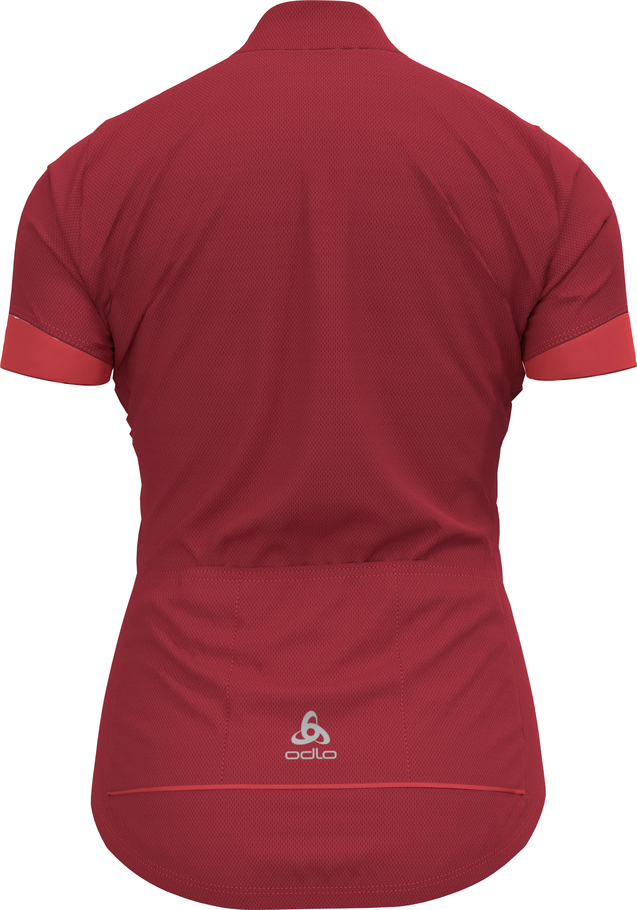 Odlo Women&#x27;s T-shirt S/U Collar S/S 1/2 Zip Essential American Beauty/Cayenne | Buy Odlo Women&#x27;s T-shirt S/U Collar S/S 1/2 Zip Essential American Beauty/Cayenne here | Outnorth