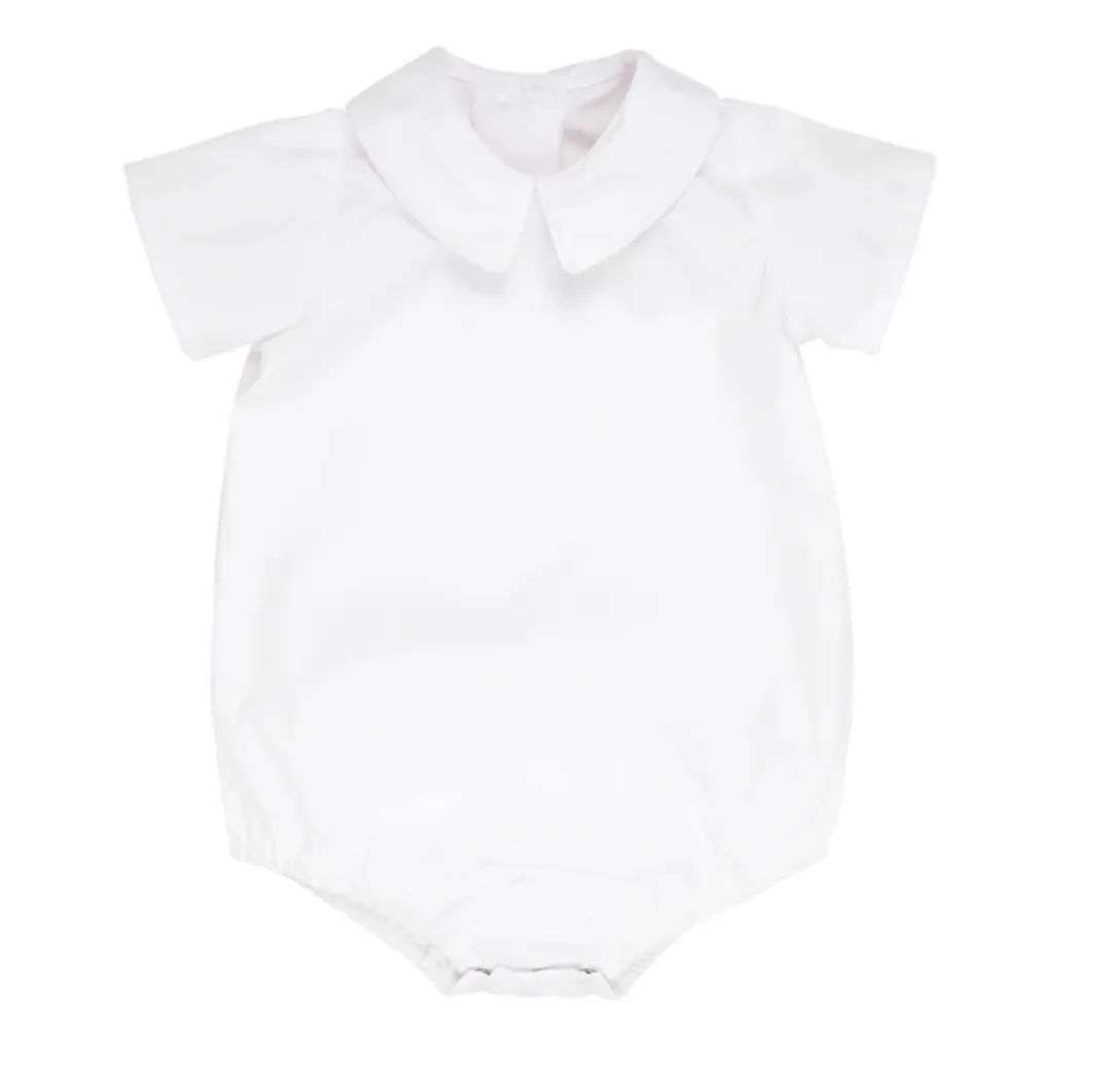 Peter Pan Collar Shirt - Onesie - Broadcloth - LS24