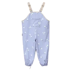 Rain Overalls - Floral Periwinkle