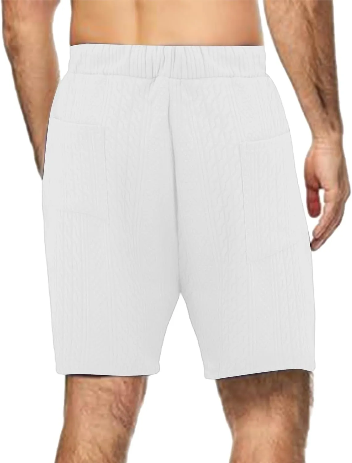 Shorts for Men Drawstring Quick Dry Running Big and Tall Sports Short Pants Outdoor Casual Trousers with Pockets